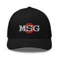 MSG Red Donut Trucker Snapback Cap | Flat Embroidery | Inspired Phan Cap