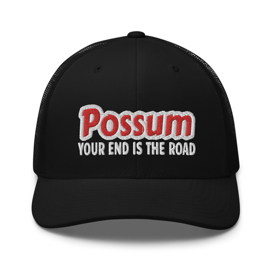 Possum Trucker Snapback Cap | Flat Embroidery | Inspired Phan Art