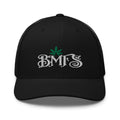 BMFS Pot Leaf Trucker Snapback Cap | Flat Embroidery | Inspired Strings Art Cap | Lot Style Cap | Jam Band Swag