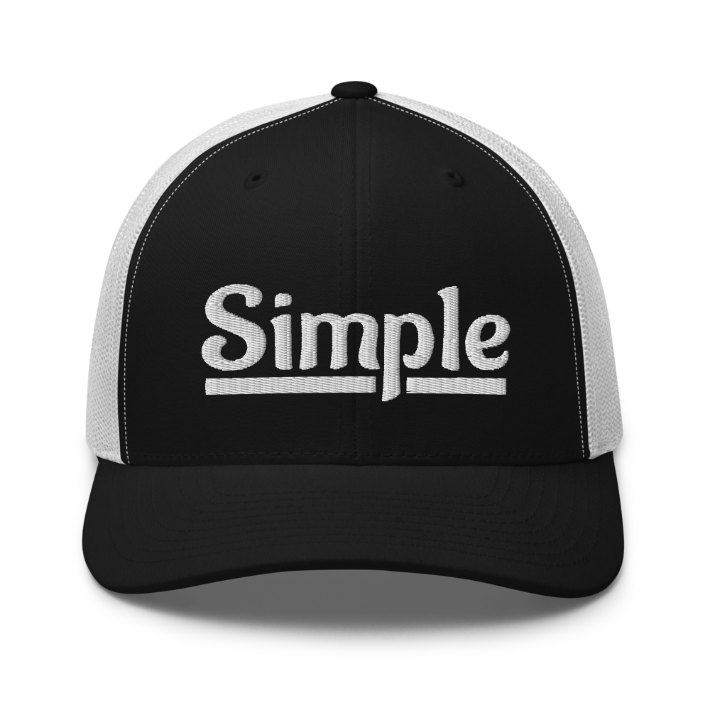 Simple Trucker Snapback Cap | Flat Embroidery | Inspired Phan Art Cap