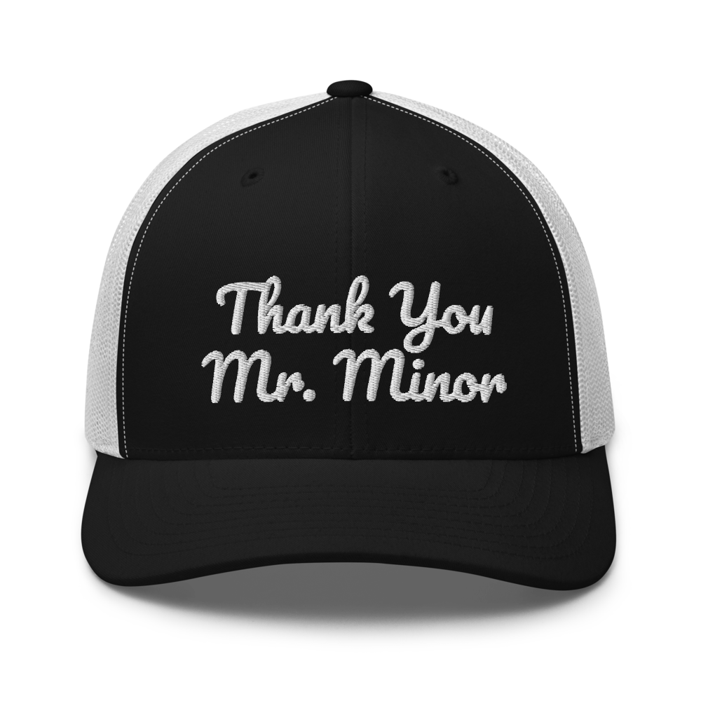 Thank You Mr Minor Hood Trucker Cap | Flat Embroidery | Phish Inspired Art