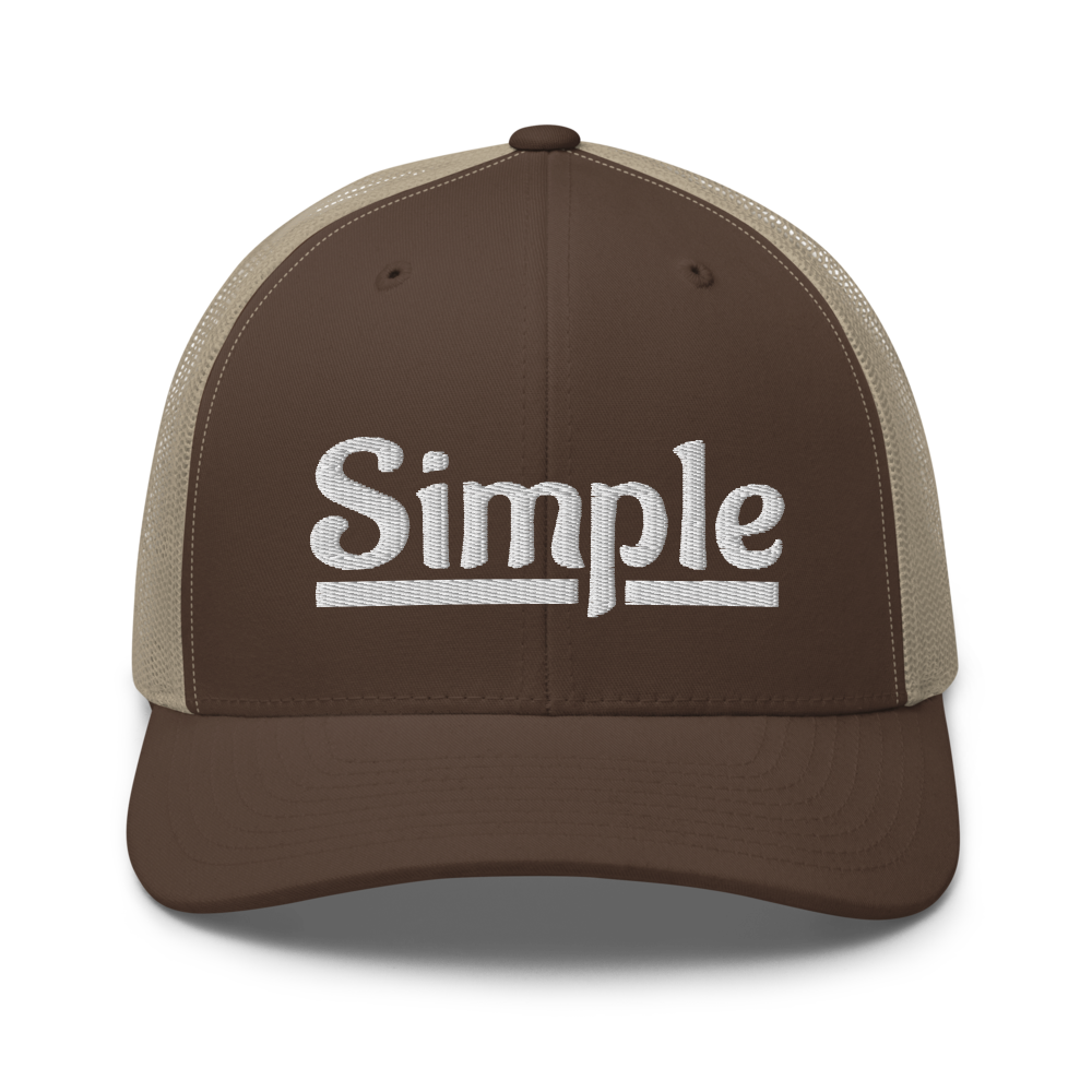 Simple Trucker Snapback Cap | Flat Embroidery | Inspired Phan Art Cap