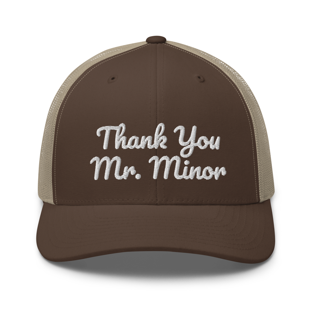 Thank You Mr Minor Hood Trucker Cap | Flat Embroidery | Phish Inspired Art