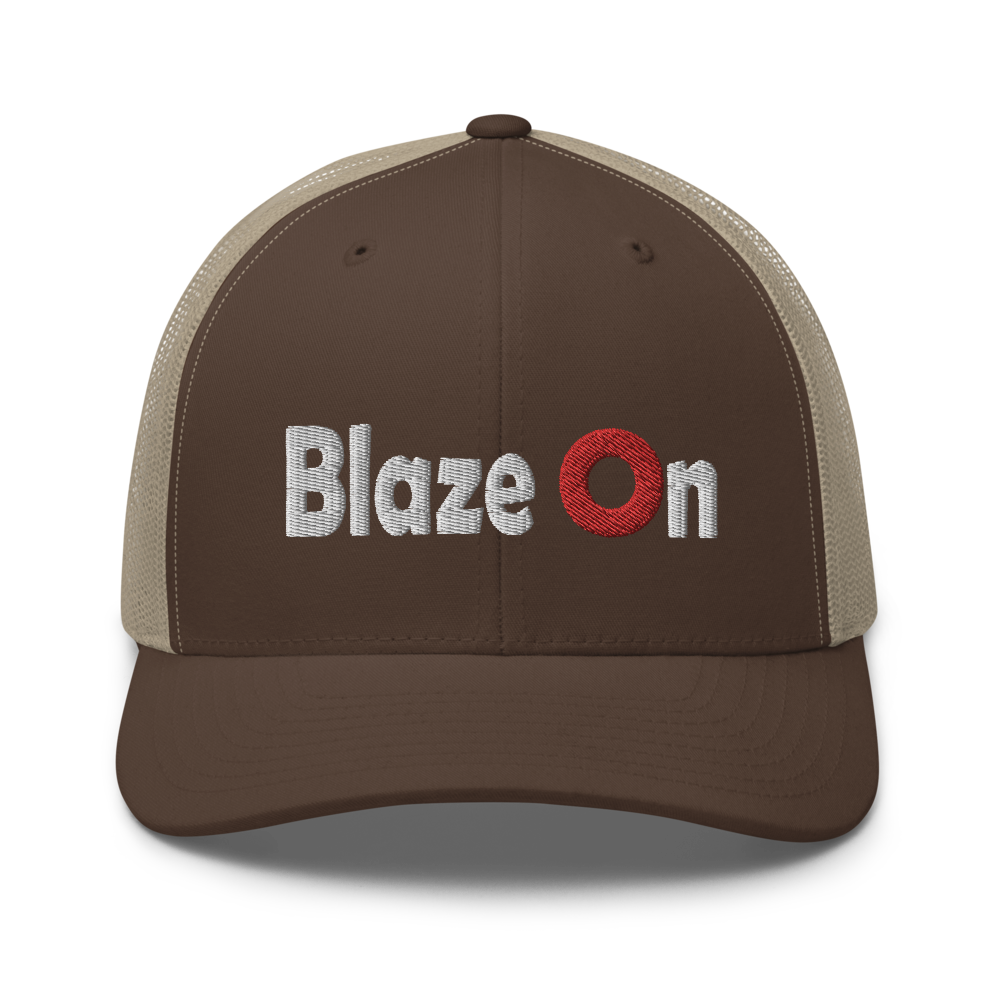 Blaze On Donut Trucker Cap | Flat Embroidery | Phish Inspired Art