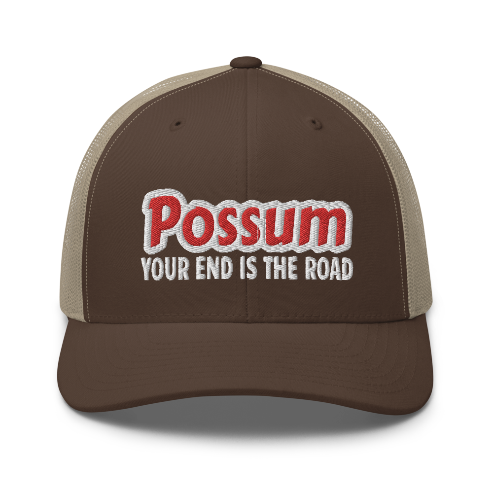 Possum Trucker Snapback Cap | Flat Embroidery | Inspired Phan Art