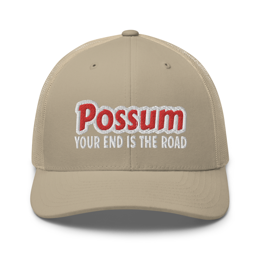 Possum Trucker Snapback Cap | Flat Embroidery | Inspired Phan Art