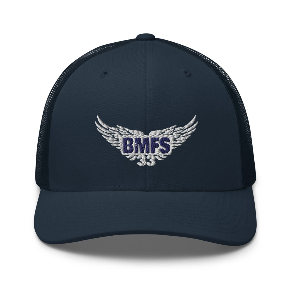 BMFS Wings Trucker Snapback Cap | Flat Embroidery | Inspired Strings Art Cap | Lot Style Cap | Bluegrass Band Swag