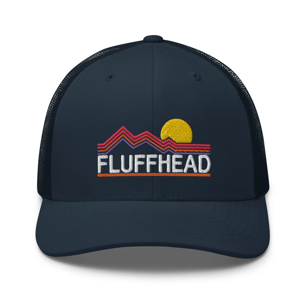 Fluffhead Mountains YEM Tree Trucker Cap | Flat Embroidery | Phish Inspired Art