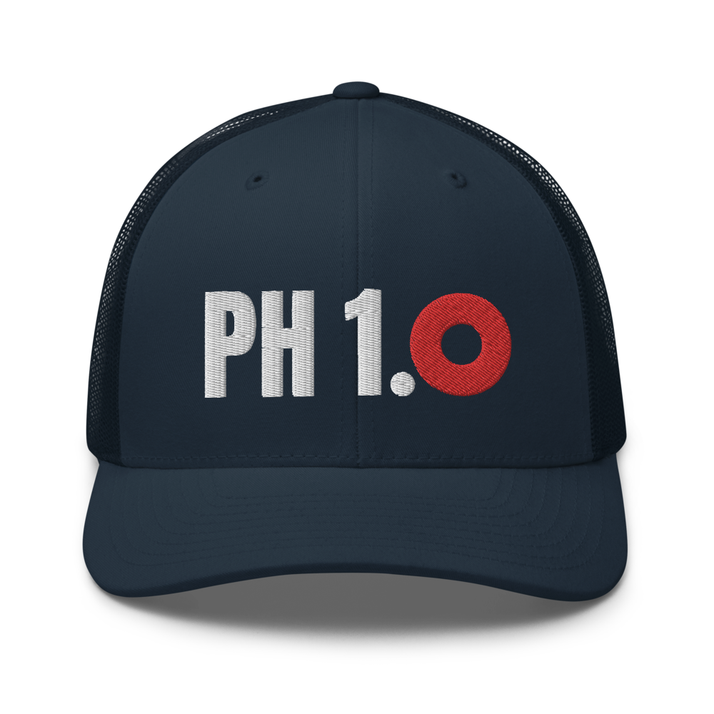 Phish 1.0 Red Donut Trucker Cap | Flat Embroidery | Phish Inspired Art