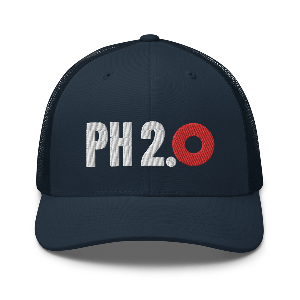 Phish 2.0 Red Donut Trucker Cap | Flat Embroidery | Phish Inspired Art
