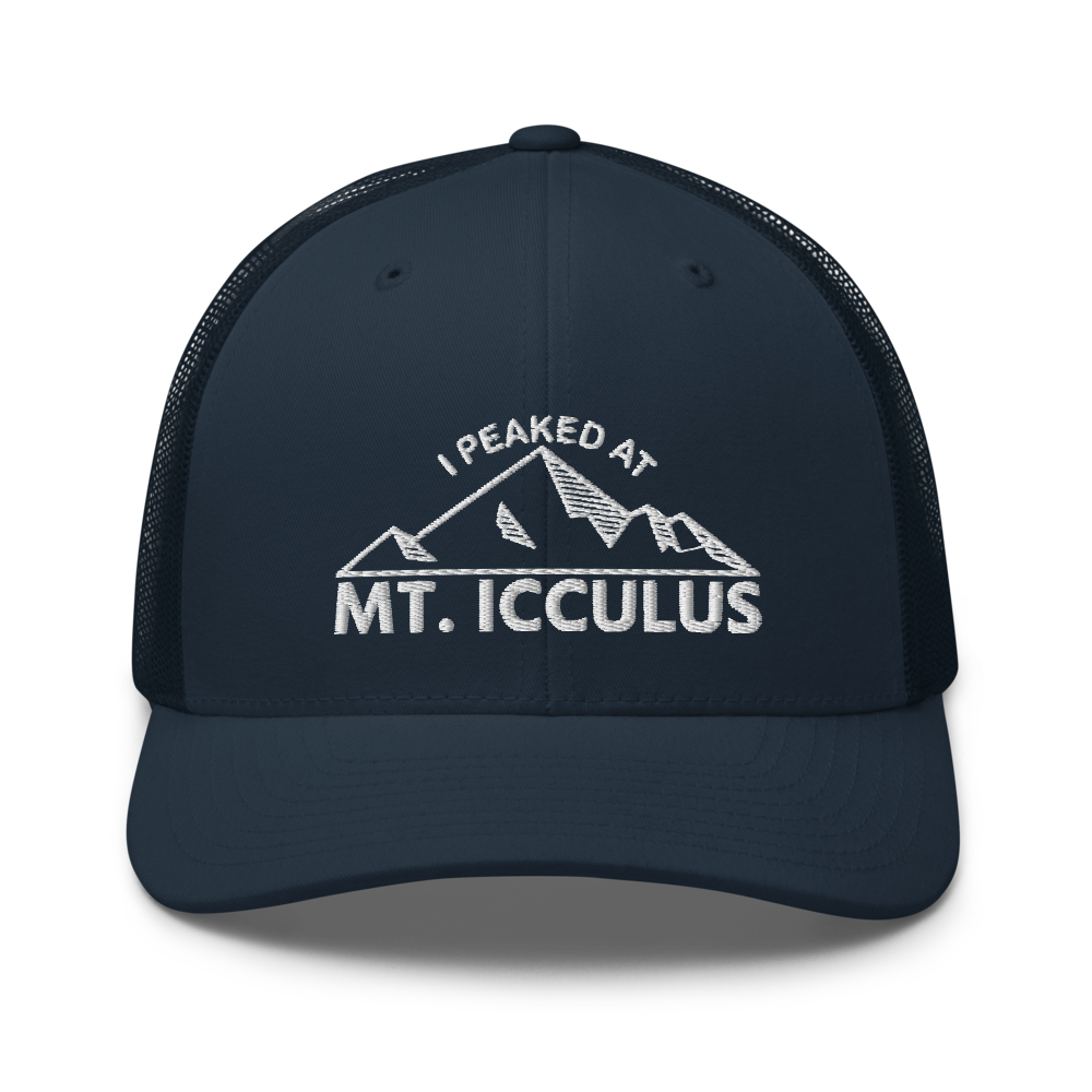 Mt. Icculus "I Peaked At" Trucker Cap | Flat Embroidery | Phish Inspired Art