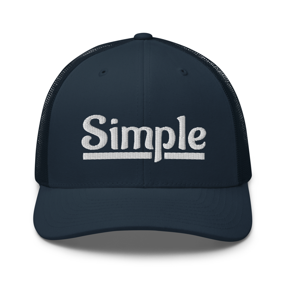 Simple Trucker Snapback Cap | Flat Embroidery | Inspired Phan Art Cap