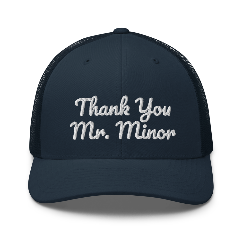 Thank You Mr Minor Hood Trucker Cap | Flat Embroidery | Phish Inspired Art