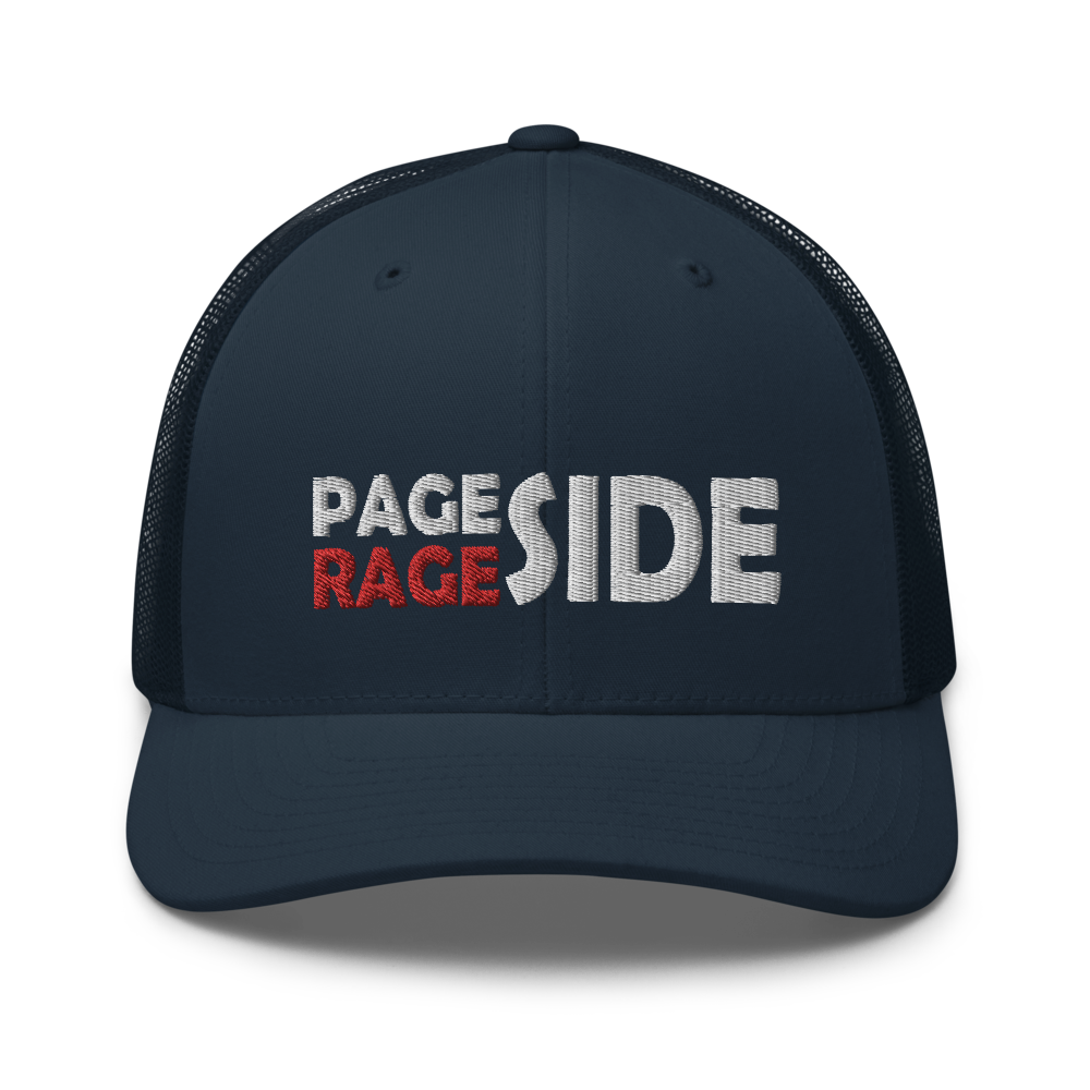 Page Side Rage Side Trucker Cap | Flat Embroidery | Phish Inspired Art