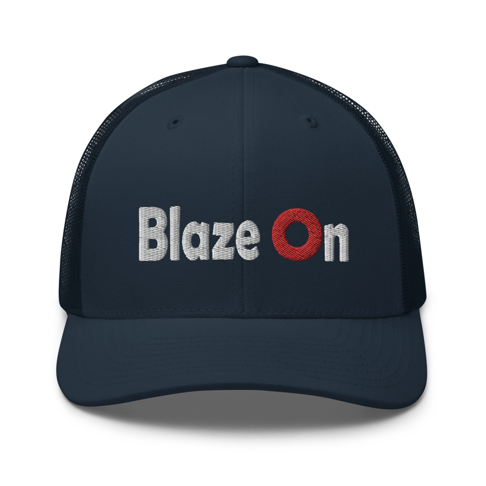 Blaze On Donut Trucker Cap | Flat Embroidery | Phish Inspired Art