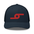Red Donut Rolling Trucker Snapback Cap | Flat Embroidery | Inspired Phan Cap
