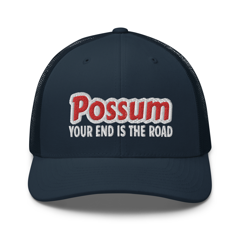 Possum Trucker Snapback Cap | Flat Embroidery | Inspired Phan Art