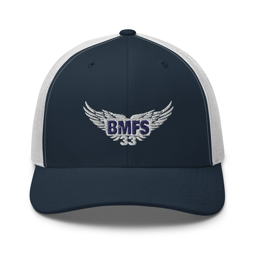 BMFS Wings Trucker Snapback Cap | Flat Embroidery | Inspired Strings Art Cap | Lot Style Cap | Bluegrass Band Swag