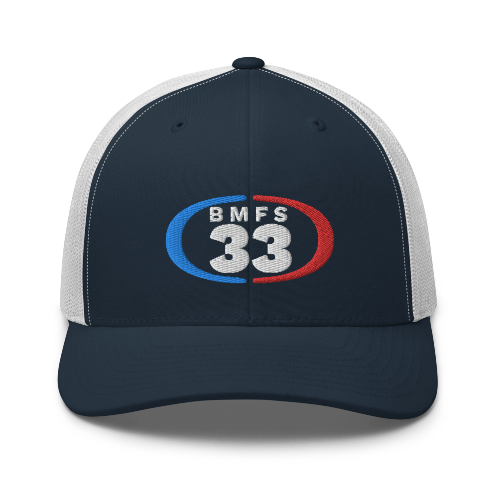 33 BMFS Trucker Cap | Flat Embroidery | Inspired Billy Art