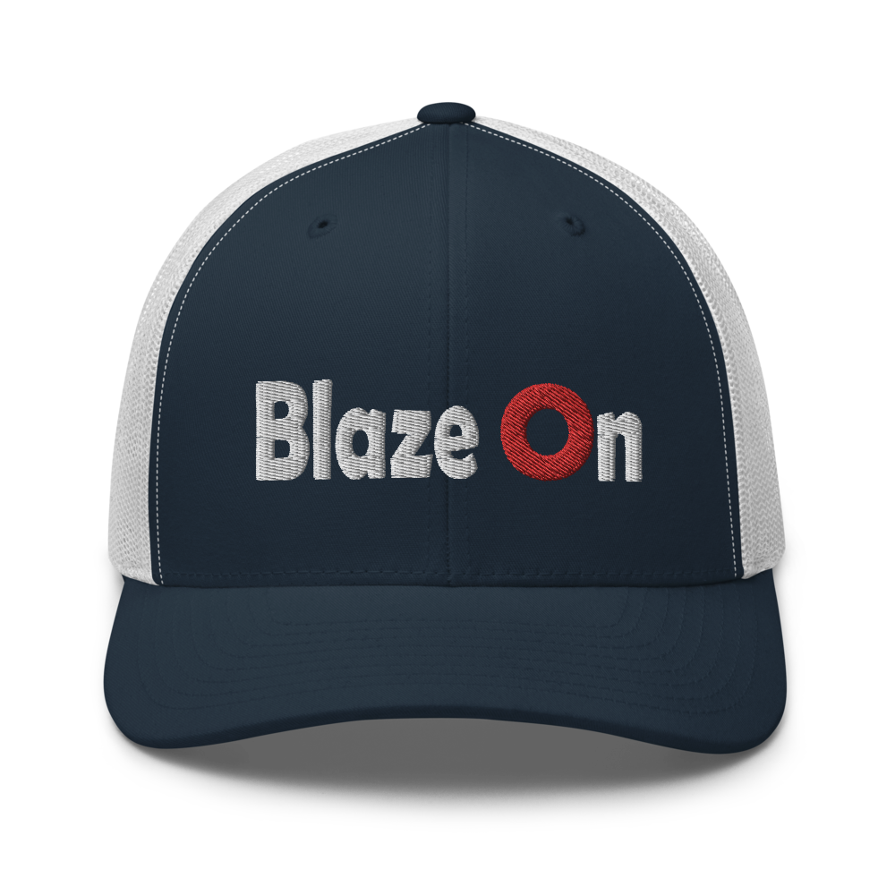 Blaze On Donut Trucker Cap | Flat Embroidery | Phish Inspired Art