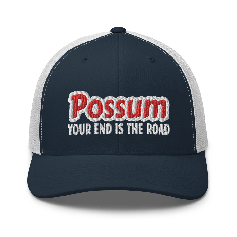 Possum Trucker Snapback Cap | Flat Embroidery | Inspired Phan Art