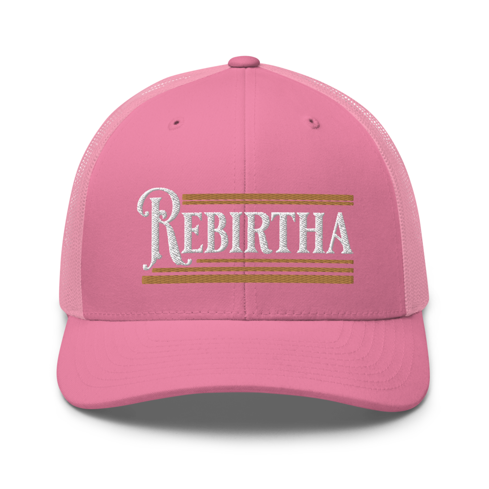Rebirtha Retro Trucker Cap | Flat Embroidery | Inspired WP Art Cap