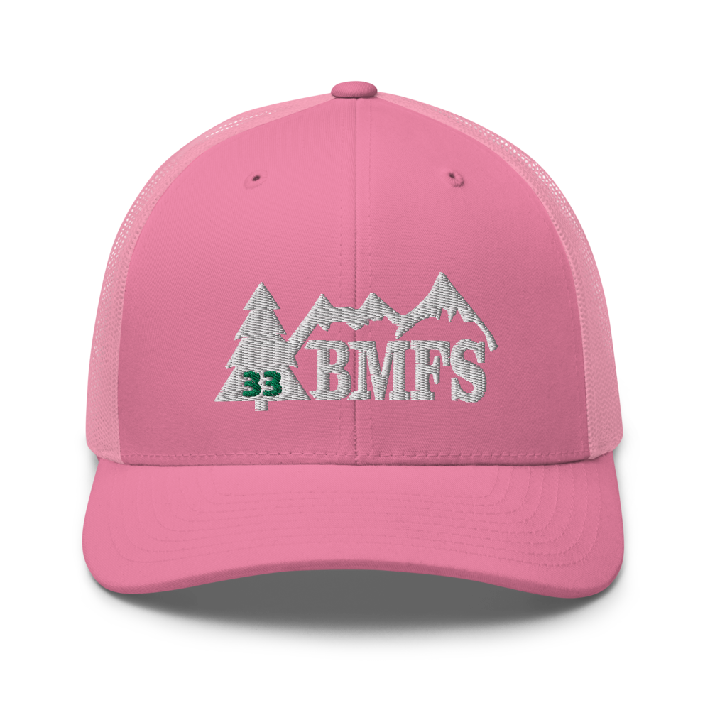 BMFS 33 Tree Trucker Cap | Flat Embroidery | Inspired Billy Art