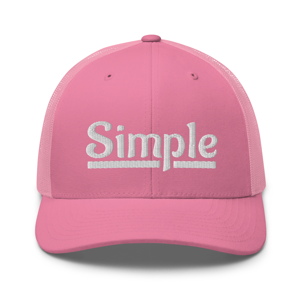 Simple Trucker Snapback Cap | Flat Embroidery | Inspired Phan Art Cap