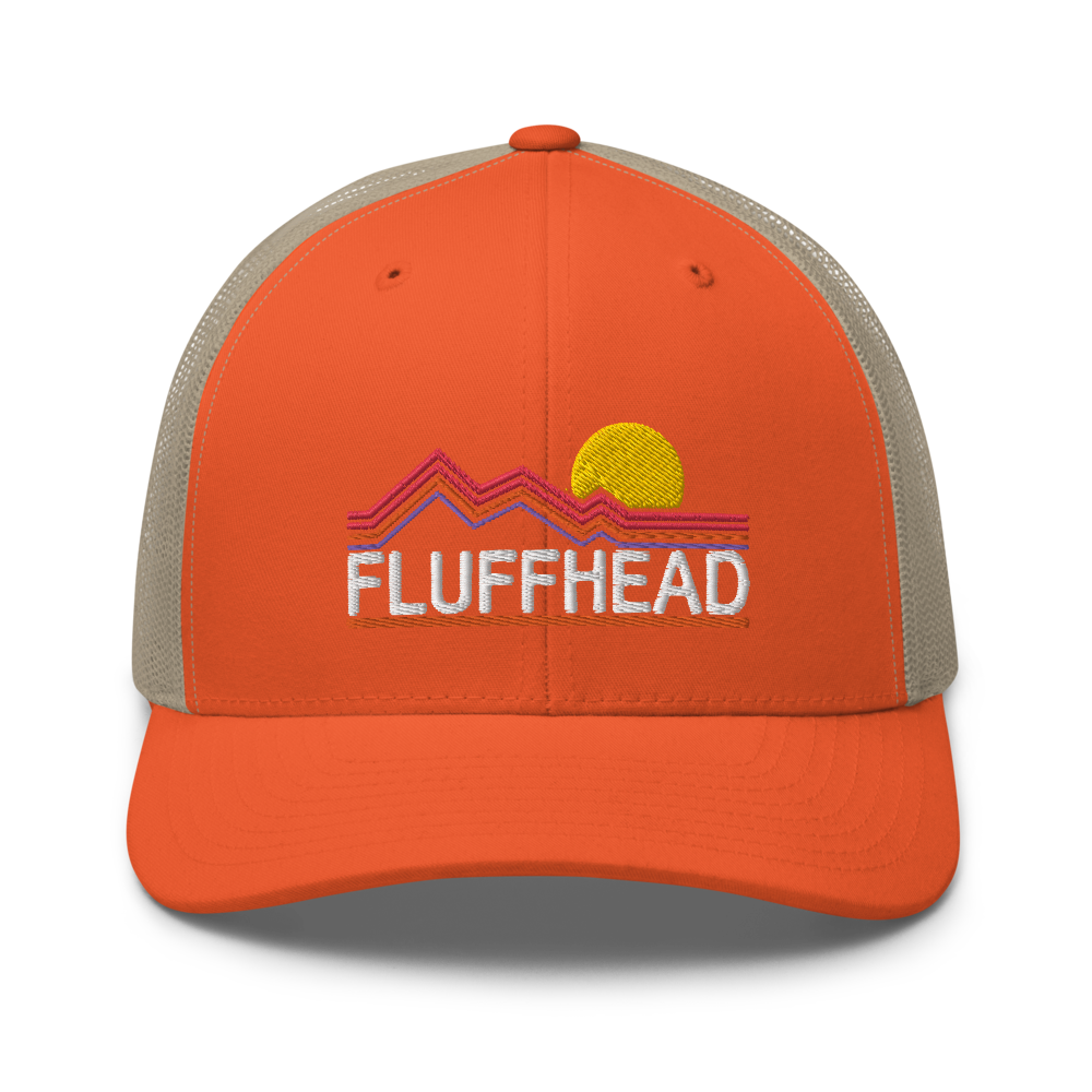 Fluffhead Mountains YEM Tree Trucker Cap | Flat Embroidery | Phish Inspired Art