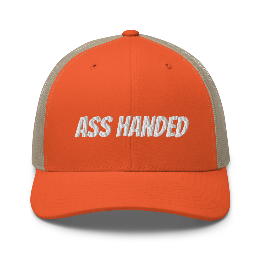 Ass Handed Trucker Cap | Flat Embroidery | Phish Inspired Art