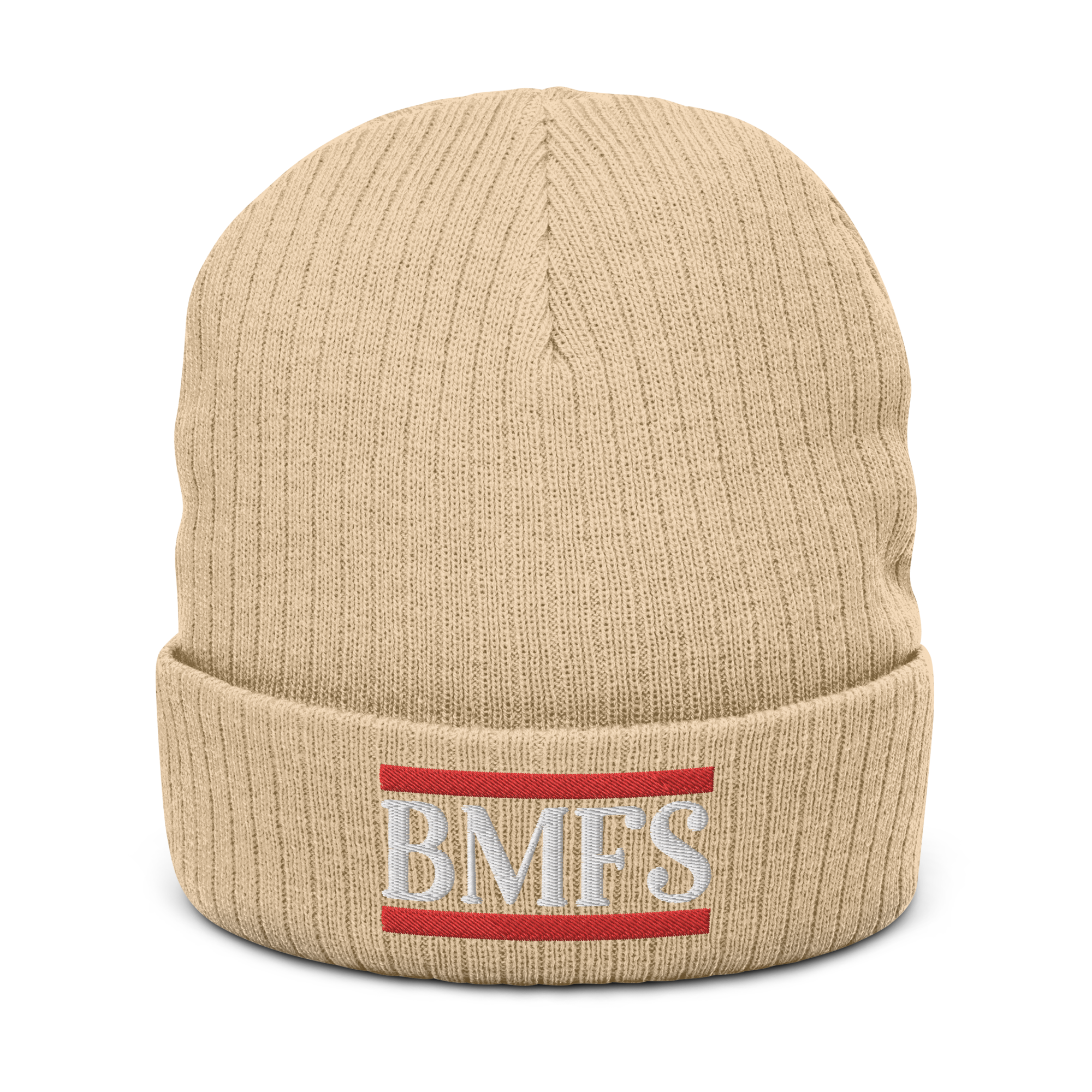 BMFS Cuffed Beanie | Flat Embroidery | Ribbed | Inspired Billy Art