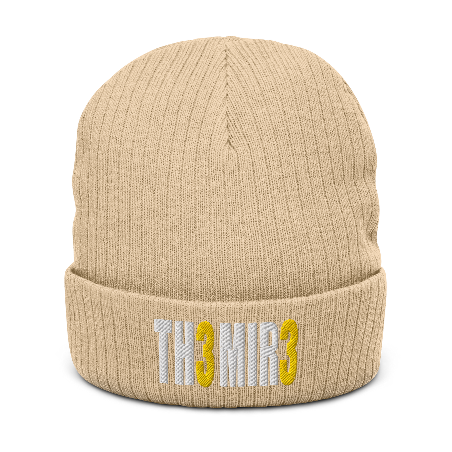The Mire 33 Cuffed Beanie | Flat Embroidery | Ribbed | Inspired Billy Art