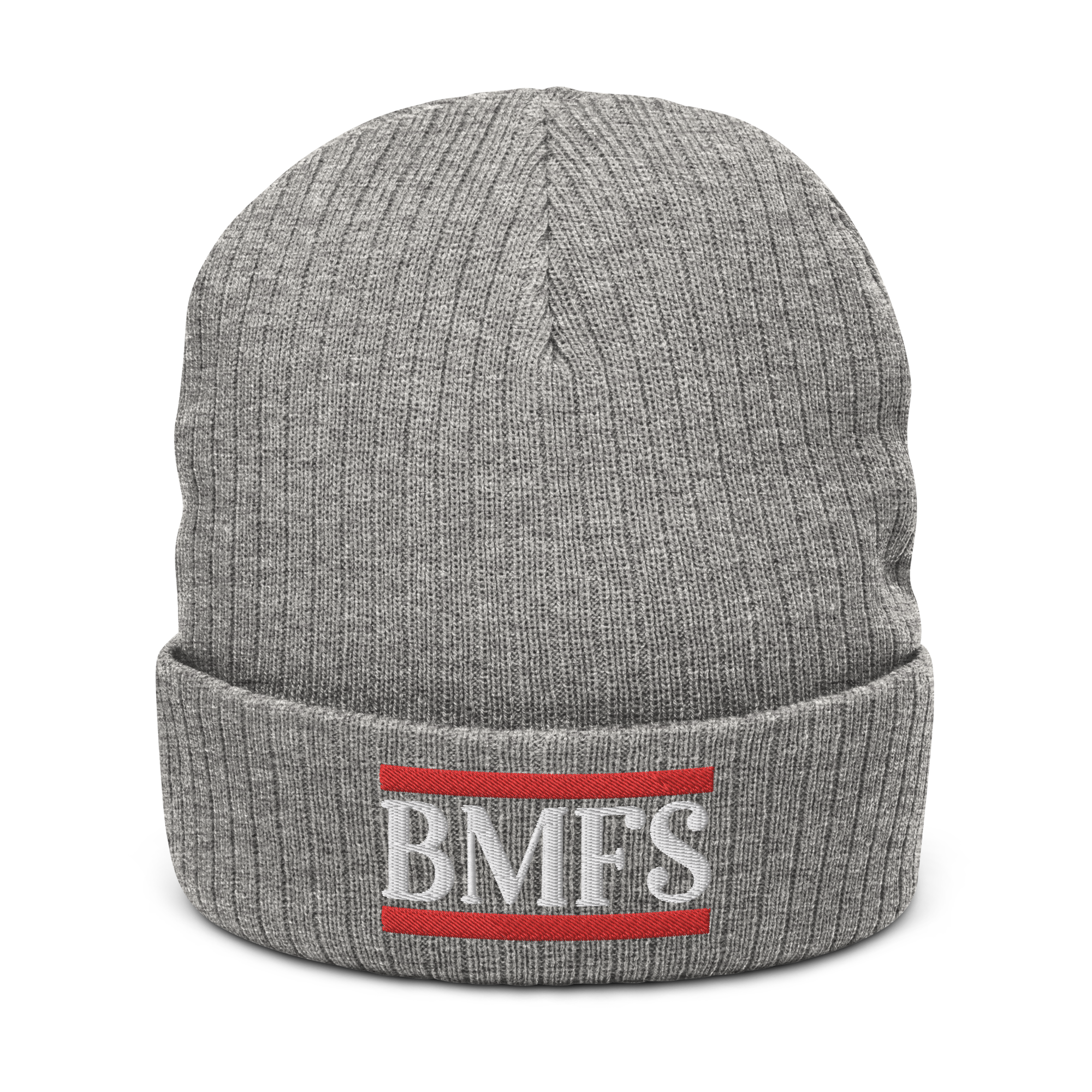 BMFS Cuffed Beanie | Flat Embroidery | Ribbed | Inspired Billy Art