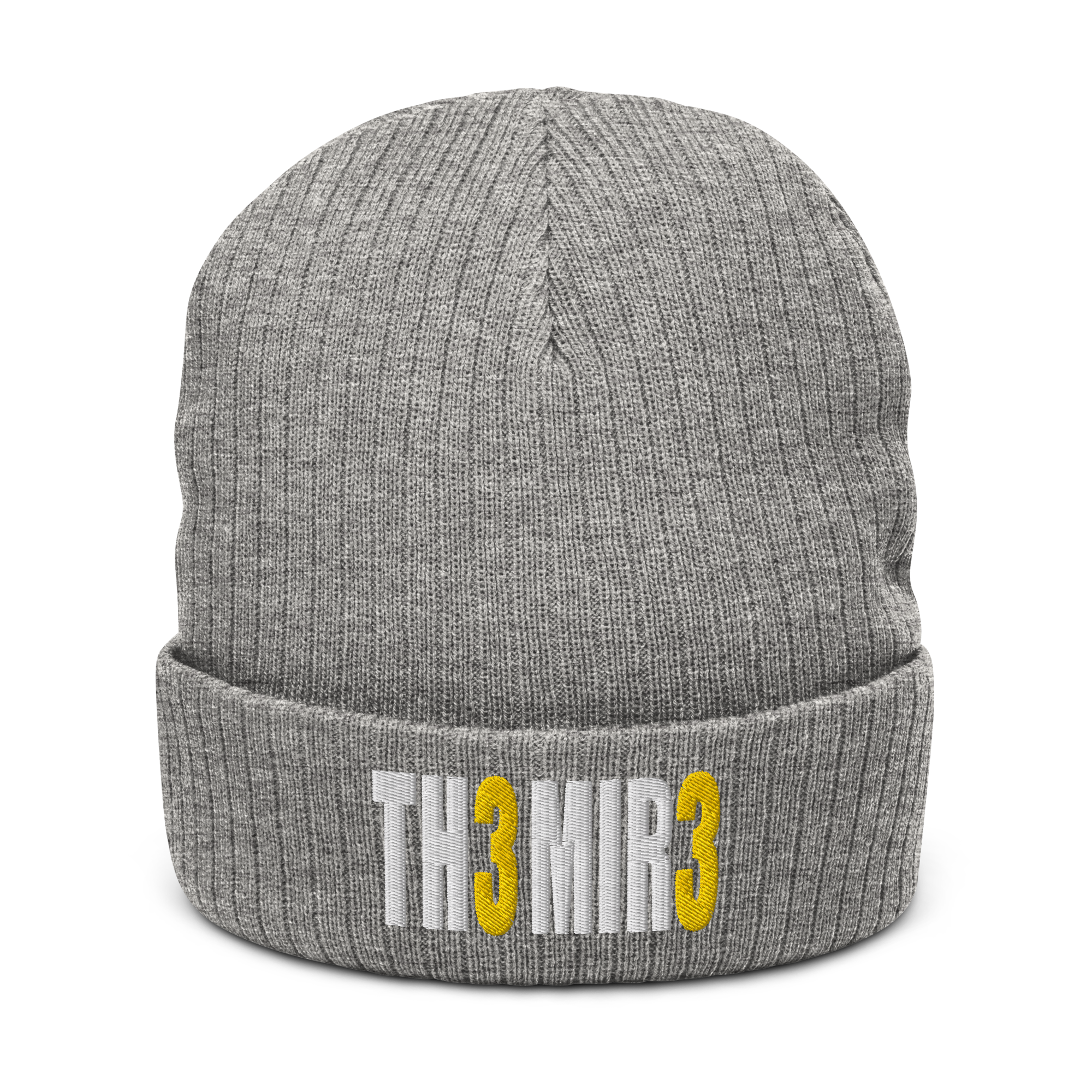 The Mire 33 Cuffed Beanie | Flat Embroidery | Ribbed | Inspired Billy Art