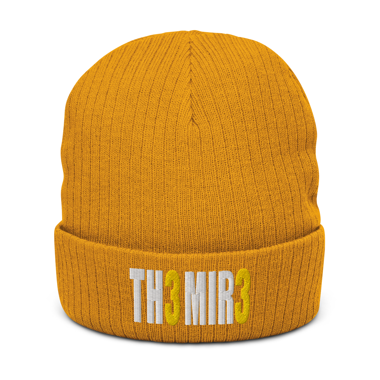 The Mire 33 Cuffed Beanie | Flat Embroidery | Ribbed | Inspired Billy Art