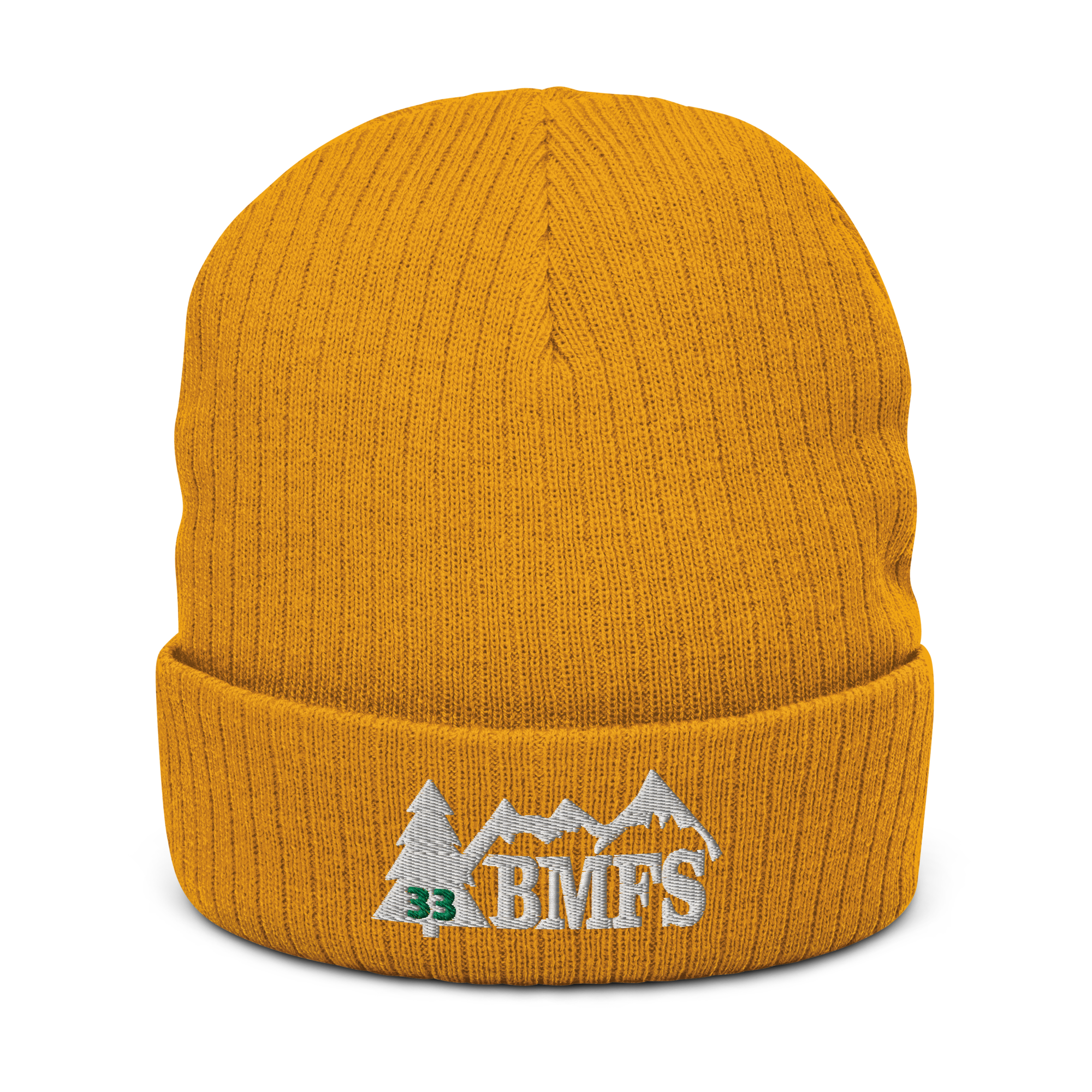BMFS Tree Cuffed Beanie | Flat Embroidery | Ribbed | Inspired Billy Art