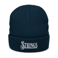 Strings Cuffed Beanie | Flat Embroidery | Ribbed | Inspired Billy Art