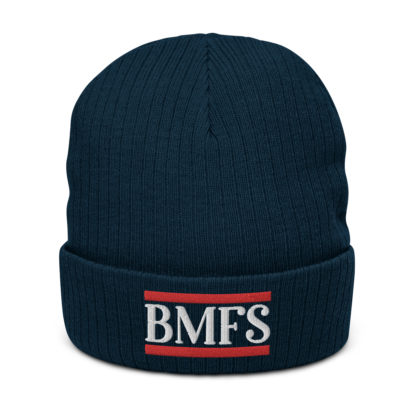 BMFS Cuffed Beanie | Flat Embroidery | Ribbed | Inspired Billy Art
