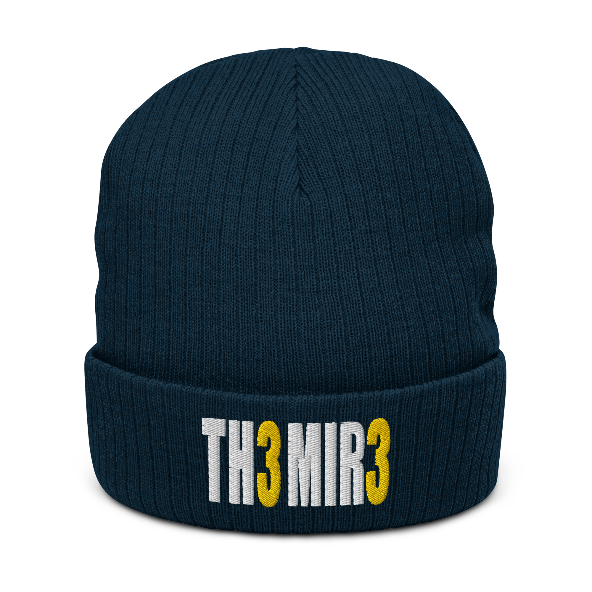 The Mire 33 Cuffed Beanie | Flat Embroidery | Ribbed | Inspired Billy Art