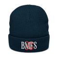 BMFS 33 Cuffed Beanie | Flat Embroidery | Ribbed | Inspired Billy Art