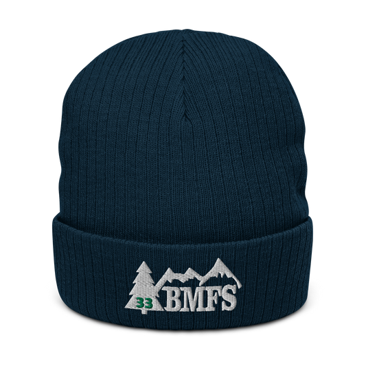 BMFS Tree Cuffed Beanie | Flat Embroidery | Ribbed | Inspired Billy Art