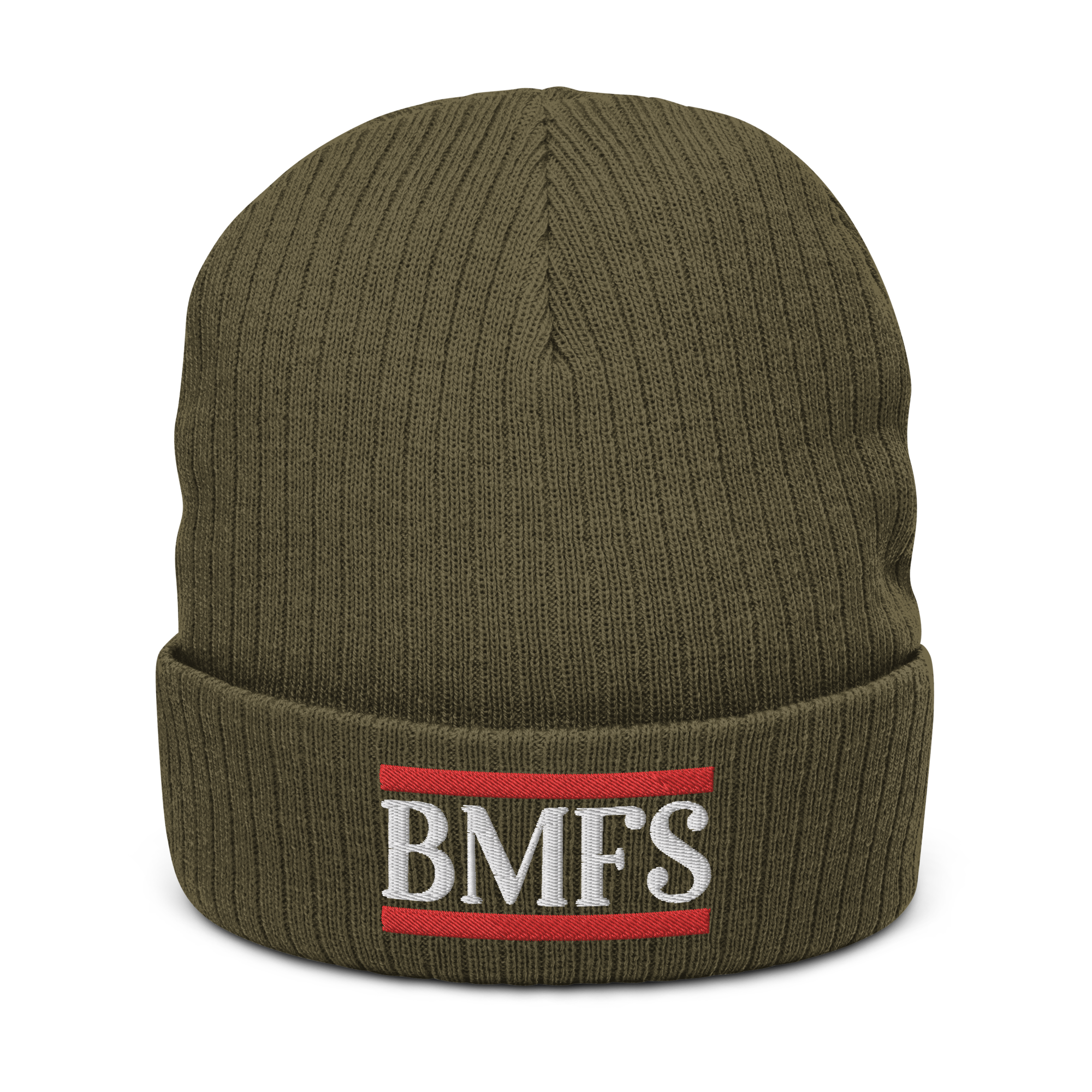 BMFS Cuffed Beanie | Flat Embroidery | Ribbed | Inspired Billy Art