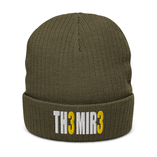 The Mire 33 Cuffed Beanie | Flat Embroidery | Ribbed | Inspired Billy Art