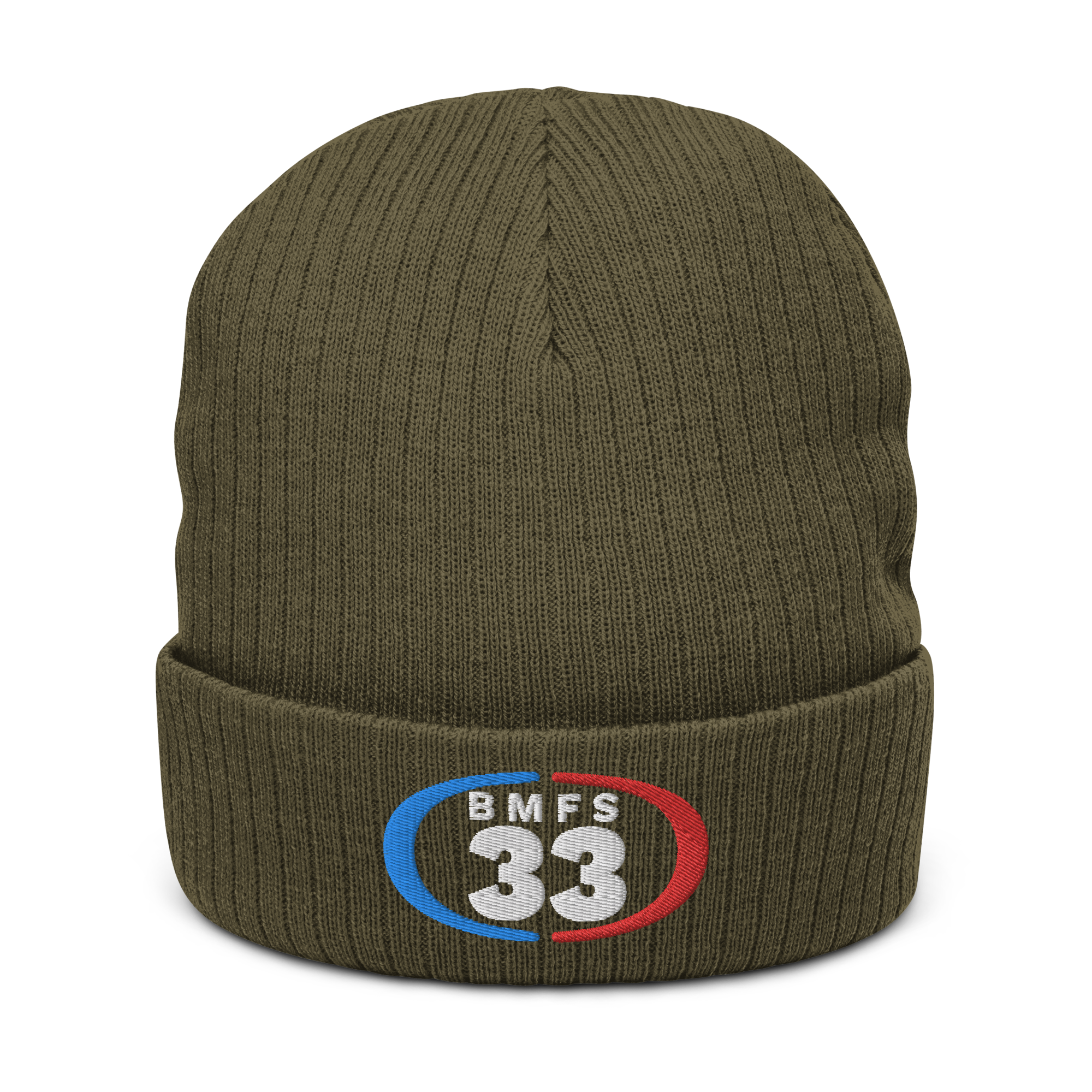 33 Cuffed Beanie | Flat Embroidery | Ribbed | Inspired Billy Art