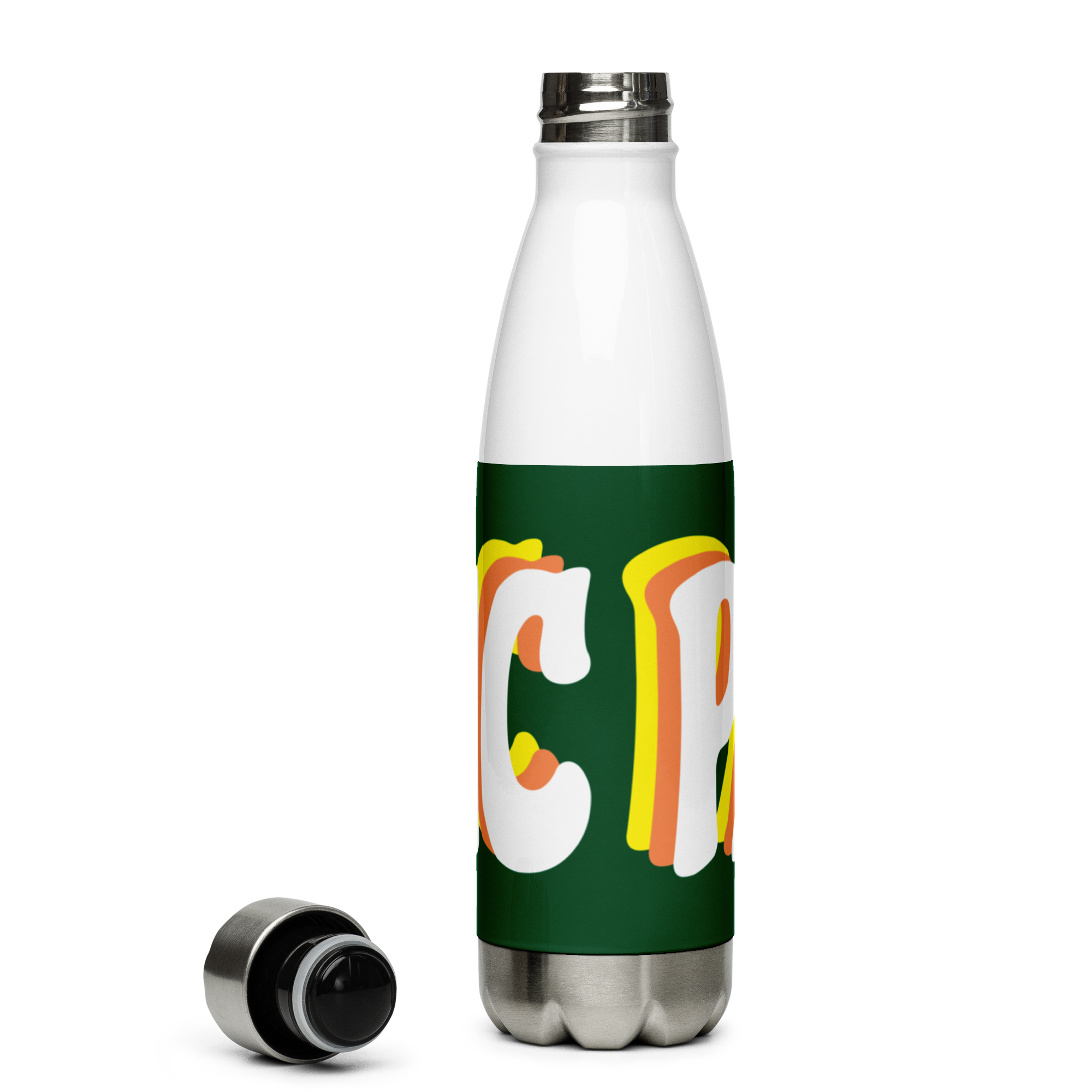 PANIC Stainless Steel Water Bottle 17oz | Printed Graphics
