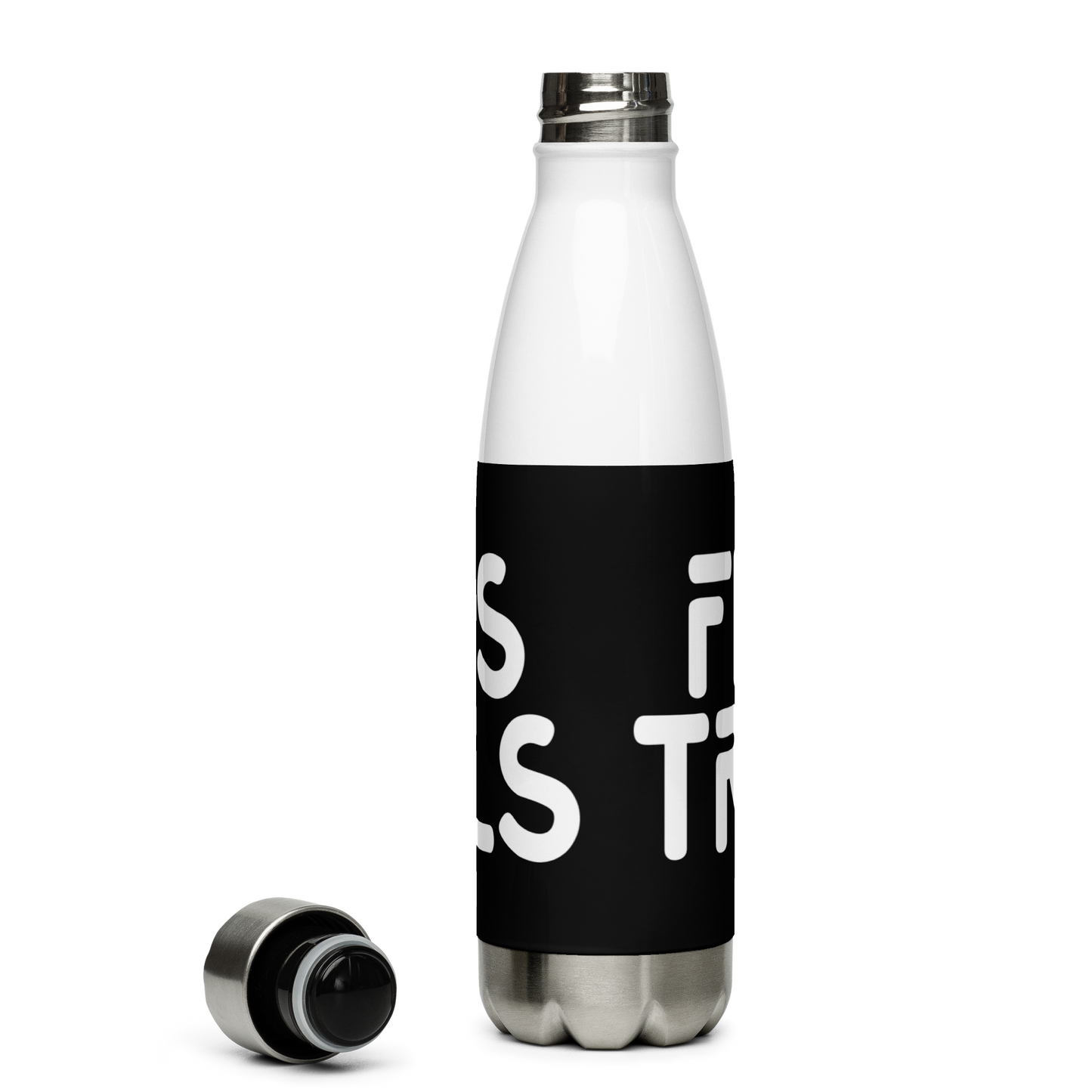 Fluffs Travels Stainless Steel Water Bottle 17oz | Printed Graphics