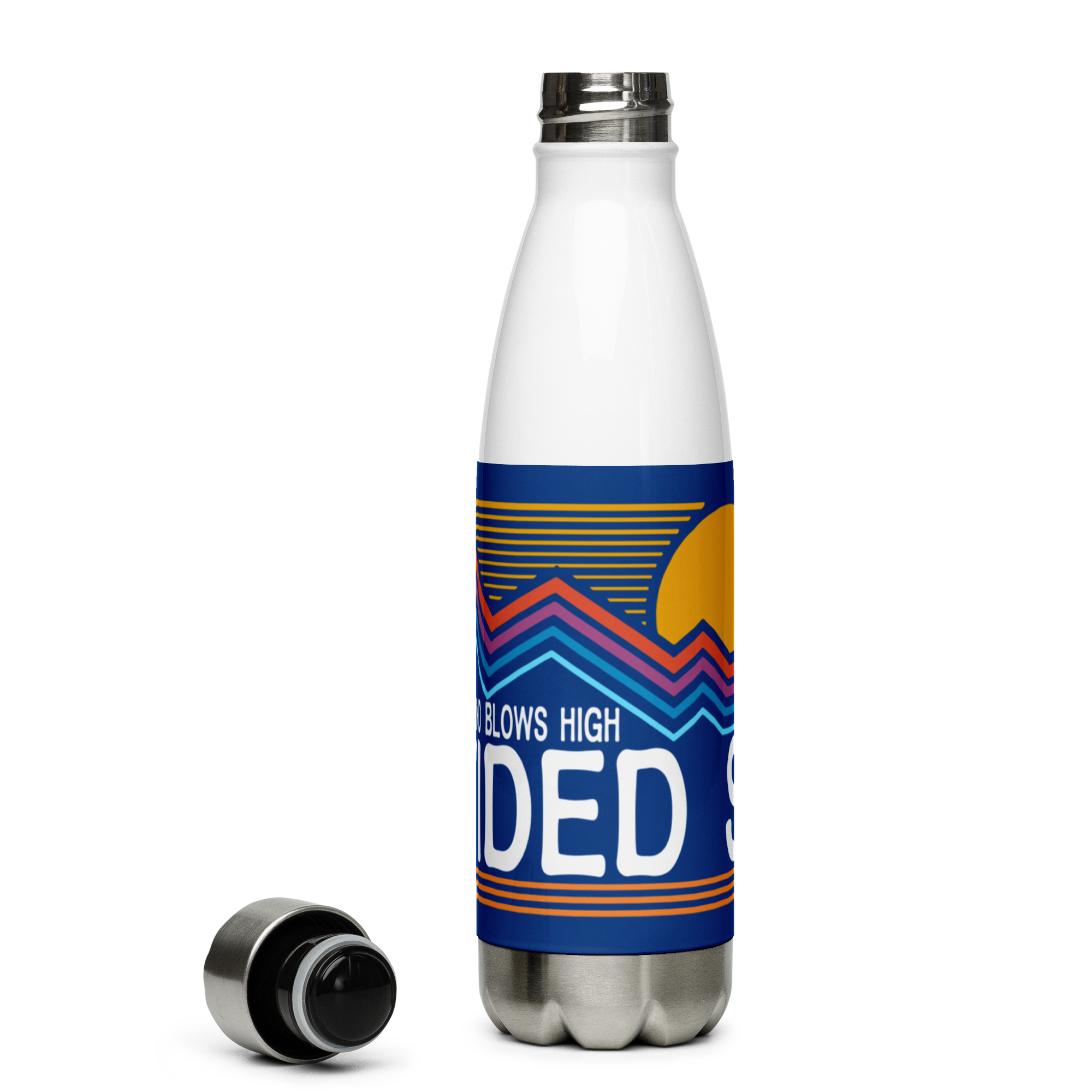 Divided Sky Mountains Stainless Steel Water Bottle 17oz | Printed Graphics