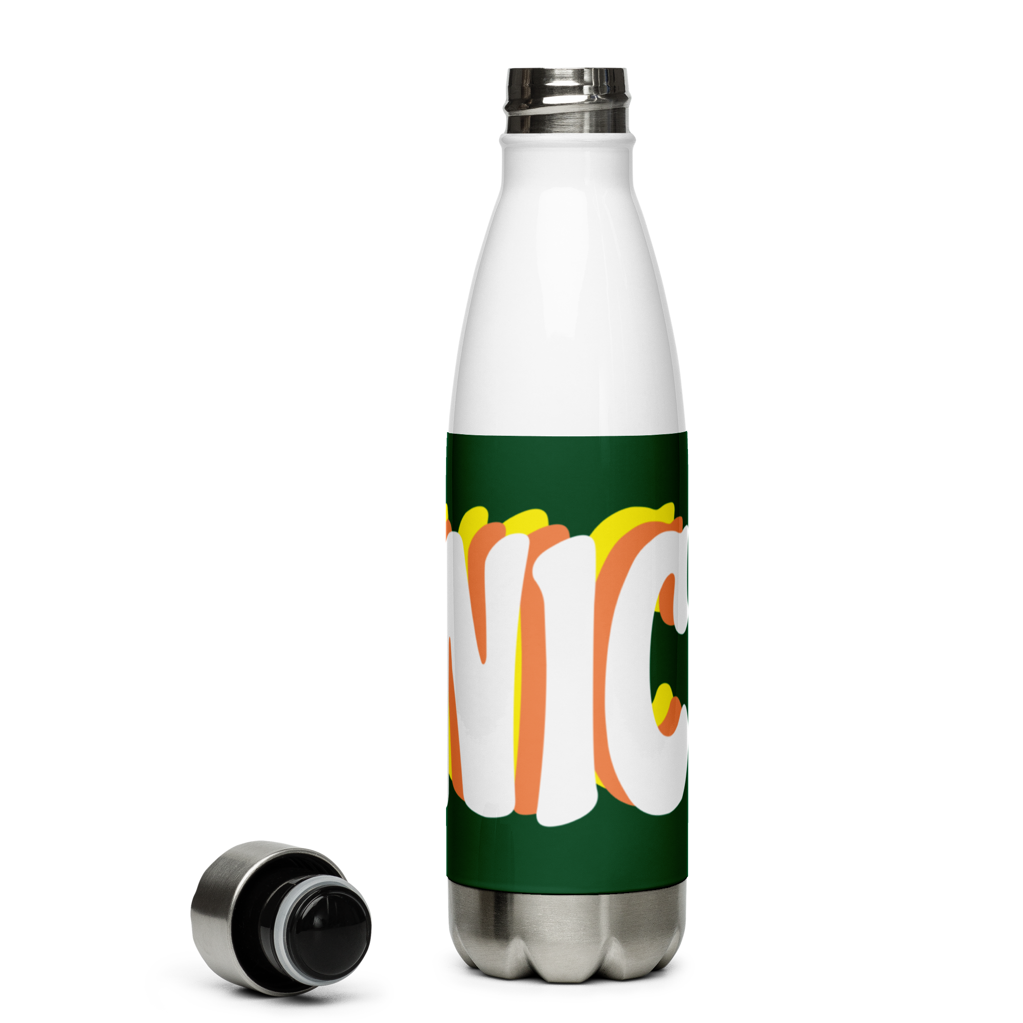 PANIC Stainless Steel Water Bottle 17oz | Printed Graphics