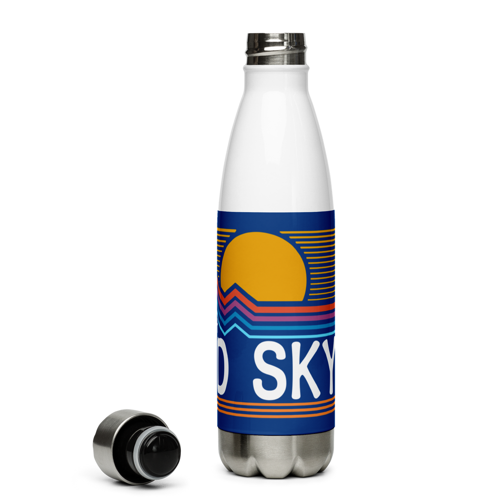 Divided Sky Mountains Stainless Steel Water Bottle 17oz | Printed Graphics
