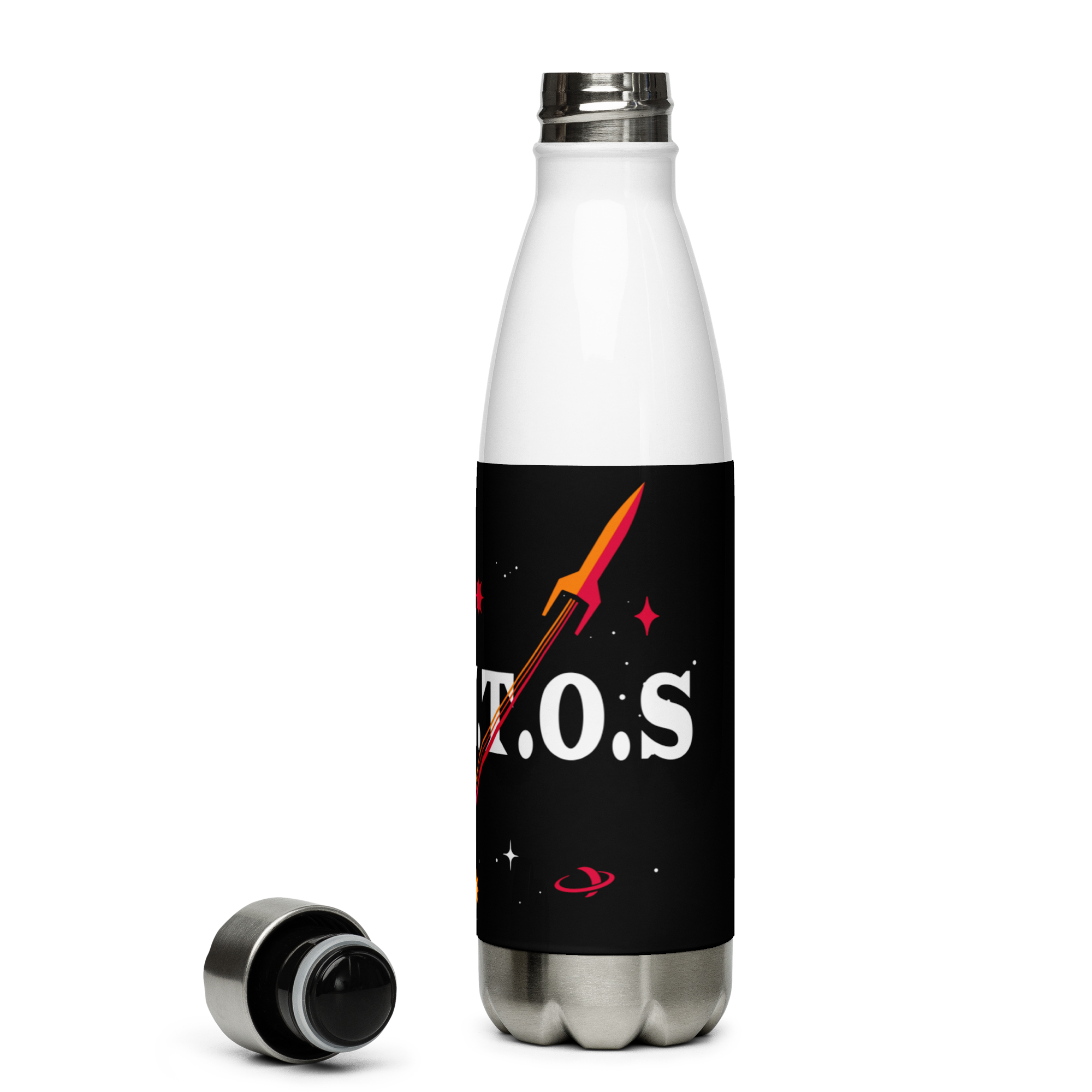 SANTOS Space Stainless Steel Water Bottle 17oz | UV Printed Graphics
